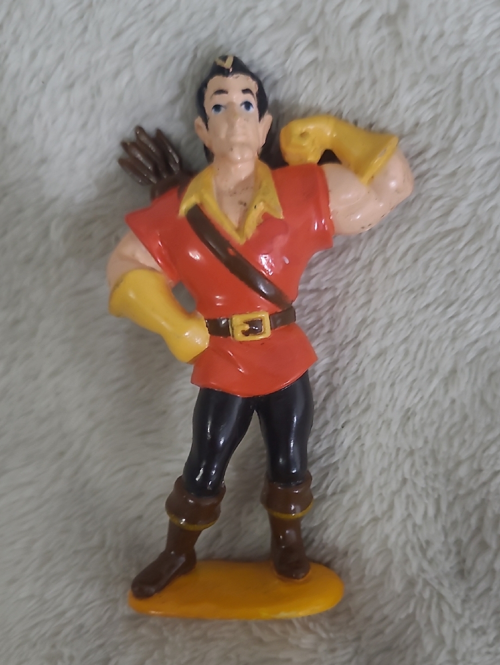 Vintage Beauty and the Beast Gaston PVC Figure Cake Toppers 90s Disney ♻️ 5/$10